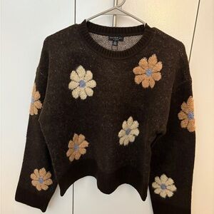 Daisy Embroidered Sweater